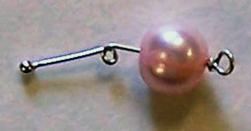Lindi Schneck's Pearl Twigs Necklace - , Contemporary Wire Jewelry, Loops, Wire Loop, Wrapped Wire Loop, 