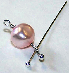 Lindi Schneck's Pearl Twigs Necklace - , Contemporary Wire Jewelry, Loops, Wire Loop, Wrapped Wire Loop, 