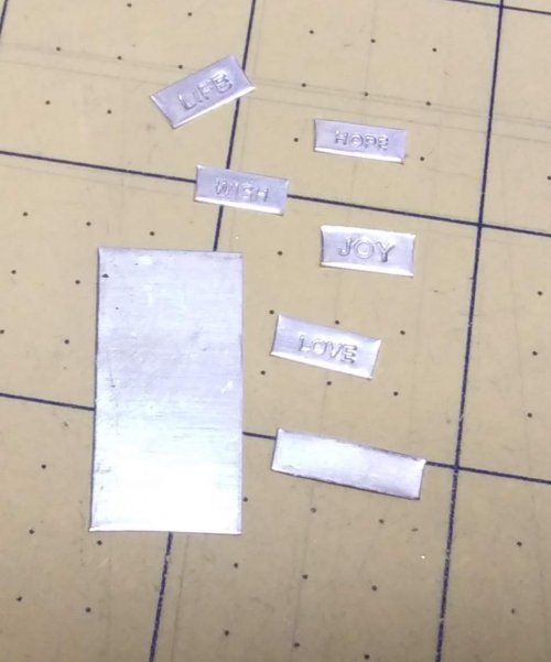 Judy Larson's Mixed Metal Sampler Bracelet 4 - Words Matter - , Metalwork, Stamping, Stamps, Use word stamps to stamp 