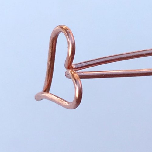 Erika Pal's Wire Heart Ring - , Contemporary Wire Jewelry, Wire Wrapping, Wrapping, Wire Wrapping Jewelry, result we must get from the top view.    