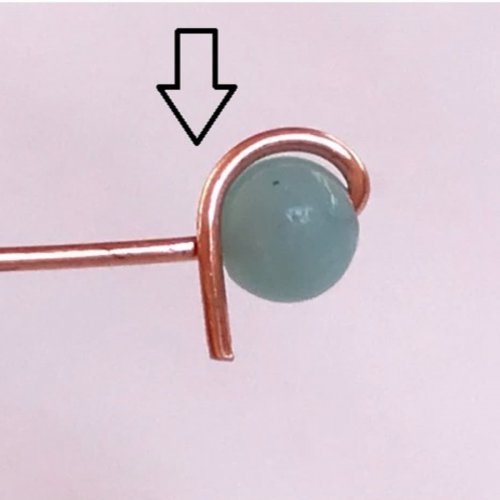 Erika Pal's Boho Beaded Ring - , Contemporary Wire Jewelry, Weaving, Wire Weaving, Weaving Wire, Hold the bead tight between your fingers