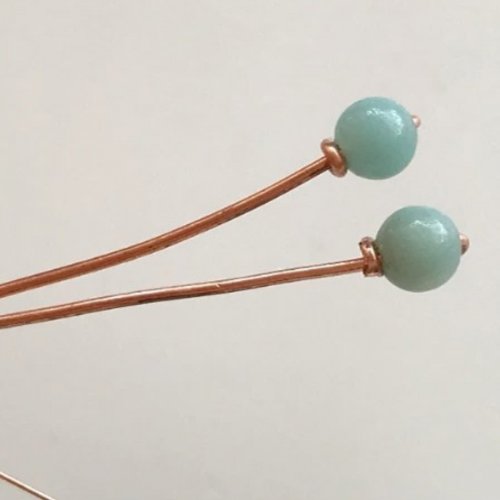 Erika Pal's Boho Beaded Ring - , Contemporary Wire Jewelry, Weaving, Wire Weaving, Weaving Wire,  make sure that both beads are facing you