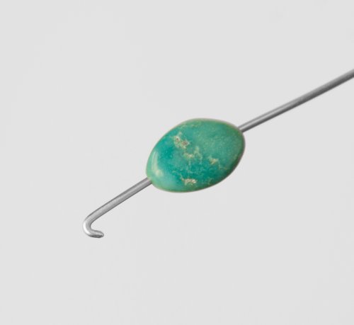 Kylie Jones's Turquoise Silver Chain Bracelet - , Contemporary Wire Jewelry, Making Chain, Chain Making ,  file this end smooth and rounded.