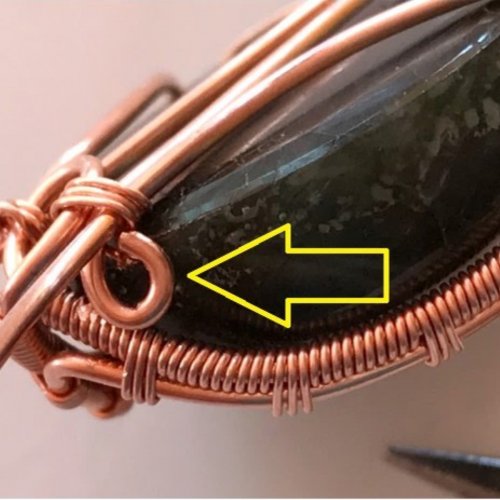 Erika Pal's Serenity Pendant - , Wire Weaving, Weaving, Wire Weaving, Weaving Wire, Repeat exactly the same step