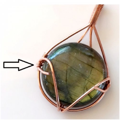 Erika Pal's Wire Wrapped Cabochon Pendant - , Classic Wire Jewelry, Wire Wrapping, Wrapping, Wire Wrapping Jewelry, Repeat exactly the same steps 