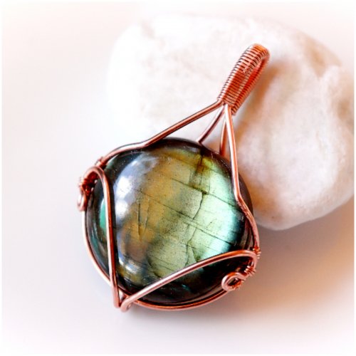 Erika Pal's Wire Wrapped Cabochon Pendant - , Classic Wire Jewelry, Wire Wrapping, Wrapping, Wire Wrapping Jewelry, wire wrapped cabochon pendant