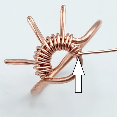 Erika Pal's Simplicity Ring - , Contemporary Wire Jewelry, Wire Wrapping, Wrapping, Wire Wrapping Jewelry, prong wire ring