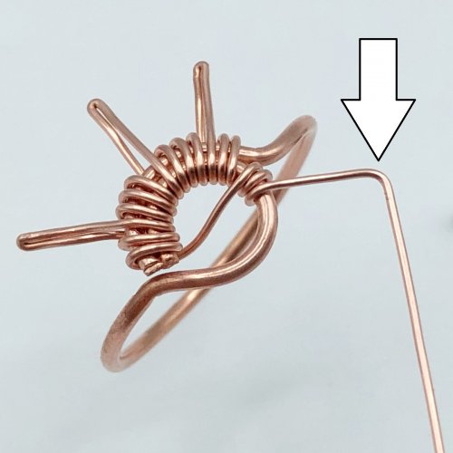 Erika Pal's Simplicity Ring - , Contemporary Wire Jewelry, Wire Wrapping, Wrapping, Wire Wrapping Jewelry, prong wire ring