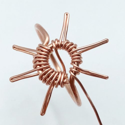 Erika Pal's Simplicity Ring - , Contemporary Wire Jewelry, Wire Wrapping, Wrapping, Wire Wrapping Jewelry, prong wire ring