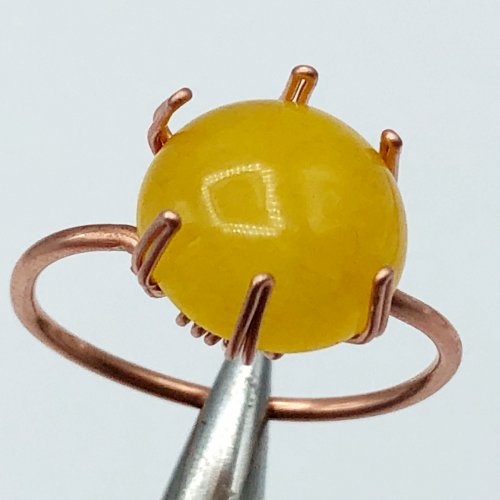 Erika Pal's Simplicity Ring - , Contemporary Wire Jewelry, Wire Wrapping, Wrapping, Wire Wrapping Jewelry, prong wire ring