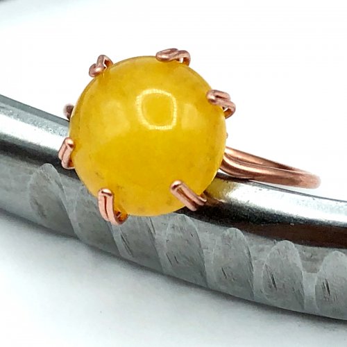 Erika Pal's Simplicity Ring - , Contemporary Wire Jewelry, Wire Wrapping, Wrapping, Wire Wrapping Jewelry, prong wire ring