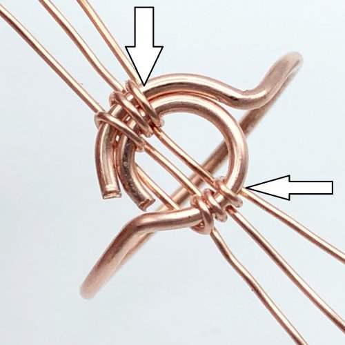 Erika Pal's Daintiness Wrap Ring  - , Contemporary Wire Jewelry, Wire Wrapping, Wrapping, Wire Wrapping Jewelry, Now we have to repeat exactly the same