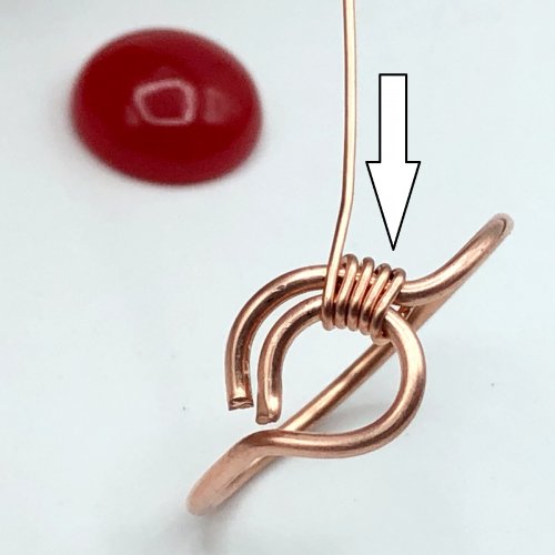 Erika Pal's Devotion Cabochon Ring - , Contemporary Wire Jewelry, Wire Wrapping, Wrapping, Wire Wrapping Jewelry, devotion cabochon ring