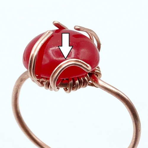 Erika Pal's Devotion Cabochon Ring - , Contemporary Wire Jewelry, Wire Wrapping, Wrapping, Wire Wrapping Jewelry, devotion cabochon ring