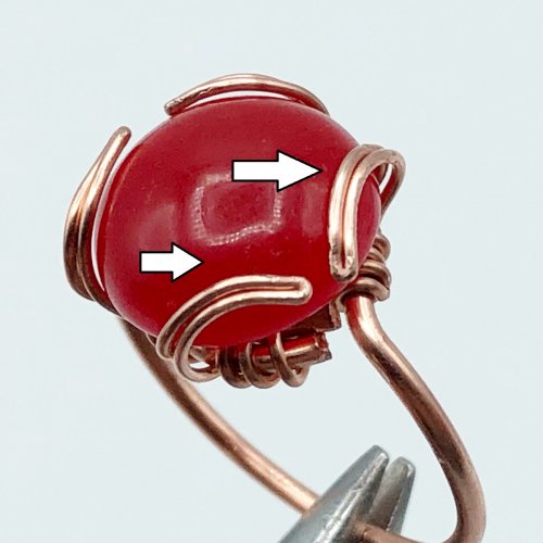 Erika Pal's Devotion Cabochon Ring - , Contemporary Wire Jewelry, Wire Wrapping, Wrapping, Wire Wrapping Jewelry, devotion cabochon ring