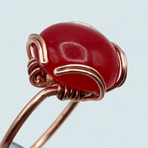 Erika Pal's Devotion Cabochon Ring - , Contemporary Wire Jewelry, Wire Wrapping, Wrapping, Wire Wrapping Jewelry, devotion cabochon ring