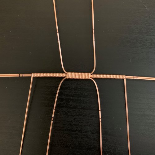 Kendra Austin's Classic Wire Wrapped Cabochon - Finish the Base Wrap, Classic Wire Jewelry, Wire Wrapping, Wrapping, Wire Wrapping Jewelry,  Gently bring the bottom square base wire up