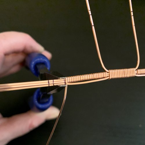 Kendra Austin's Classic Wire Wrapped Cabochon - Finish the Base Wrap, Classic Wire Jewelry, Wire Wrapping, Wrapping, Wire Wrapping Jewelry, Wrap all three base wires together