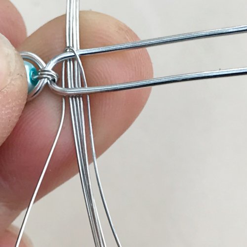 Erika Pal's Peace Drop Ring - , Contemporary Wire Jewelry, Weaving, Wire Weaving, Weaving Wire, , separate it from the other wires