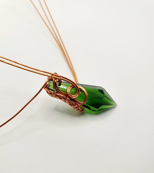 Natalie Patten's Wire Wrap a Chandelier Crystal - , Contemporary Wire Jewelry, Wire Wrapping, Wrapping, Wire Wrapping Jewelry, Weaving, Wire Weaving, Weaving Wire, wire wrapped chandelier crystal