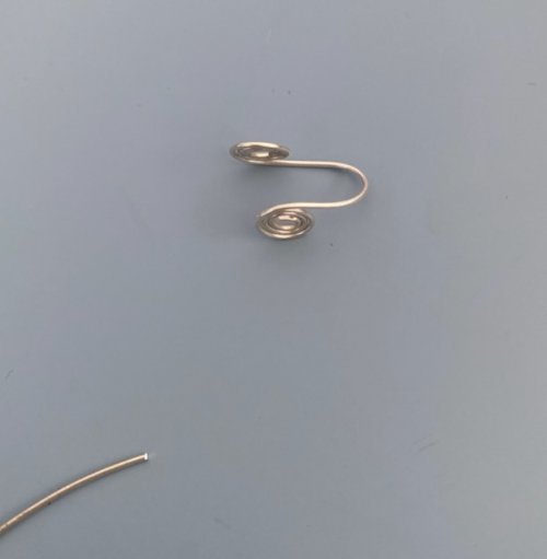 Lori Cranson's Fire and Ice Long Necklace - , Contemporary Wire Jewelry, Coiling, Coiling Wire, Wire Coiling, Fold the spirals toward each other