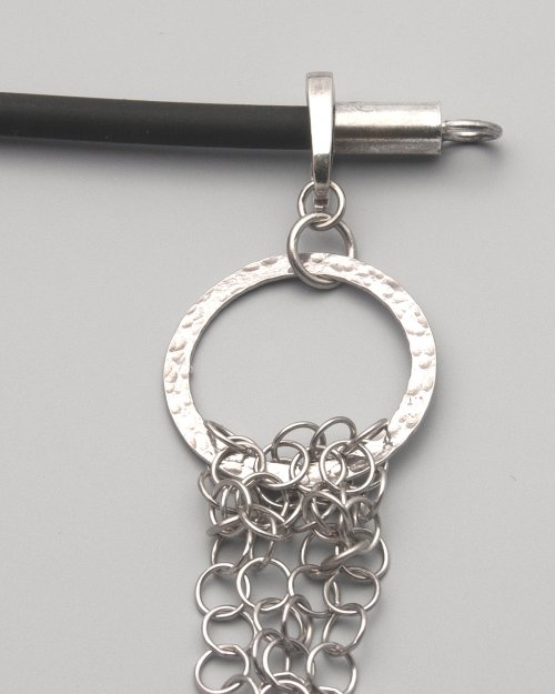 Kylie Jones's Flowing Chain Pendant - , Contemporary Wire Jewelry, Beads, Flowing chain pendant