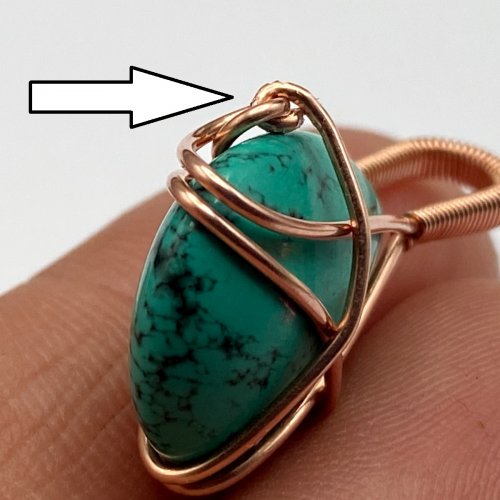 Erika Pal's Graceful Drop Pendant - , Contemporary Wire Jewelry, Coiling, Coiling Wire, Wire Coiling, Wire Wrapping, Wrapping, Wire Wrapping Jewelry, Graceful Drop Pendant