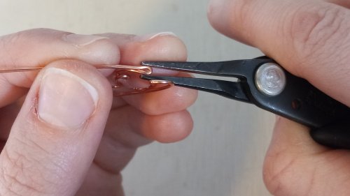 Elizabeth Schultz's Butterfly Swirly Wire Earrings - , Contemporary Wire Jewelry, Coiling, Coiling Wire, Wire Coiling, Lashing, Wire Lashing, Loops, Wire Loop, Wrapped Wire Loop, Wire Wrapping, Wrapping, Wire Wrapping Jewelry, Butterfly Swirly Wire Earrings