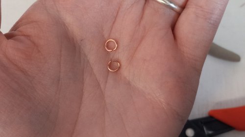 Elizabeth Schultz's Butterfly Swirly Wire Earrings - , Contemporary Wire Jewelry, Coiling, Coiling Wire, Wire Coiling, Lashing, Wire Lashing, Loops, Wire Loop, Wrapped Wire Loop, Wire Wrapping, Wrapping, Wire Wrapping Jewelry, take your 4mm jump rings