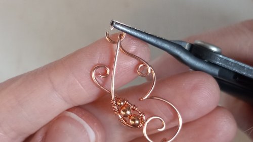 Elizabeth Schultz's Butterfly Swirly Wire Earrings - , Contemporary Wire Jewelry, Coiling, Coiling Wire, Wire Coiling, Lashing, Wire Lashing, Loops, Wire Loop, Wrapped Wire Loop, Wire Wrapping, Wrapping, Wire Wrapping Jewelry, Take the next jump ring