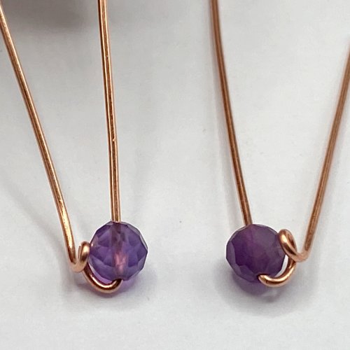 Erika Pal's Birthstone Wire Earrings - , Contemporary Wire Jewelry, Loops, Wire Loop, Wrapped Wire Loop, Wire Wrapping, Wrapping, Wire Wrapping Jewelry, This is the result we must get