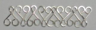 Judy Larson's Heart Link Bracelet and Earrings - , Contemporary Wire Jewelry, Making Chain, Chain Making , Jump Rings, Jump Ring, Making Jump Rings, Loops, Wire Loop, Wrapped Wire Loop, Texturing, Wire Wrapping, Wrapping, Wire Wrapping Jewelry, More links being made.