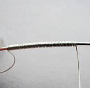 Albina Manning's Crystal Drop Earrings - , Contemporary Wire Jewelry, Coiling, Coiling Wire, Wire Coiling, Wire Wrapping, Wrapping, Wire Wrapping Jewelry, Coiling with 26-gauge wire.