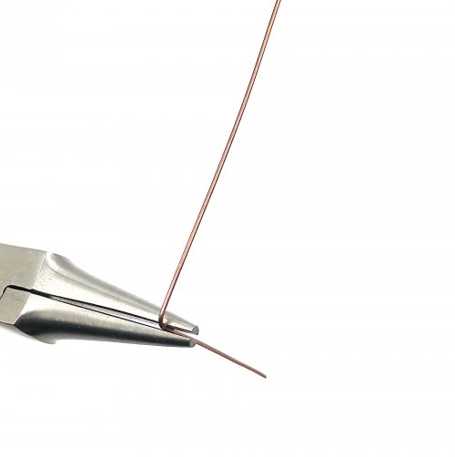 Kristal Wick's Icy Glacier Necklace - , Wire Jewelry Design, Design, make a 90 degree bend in the wire