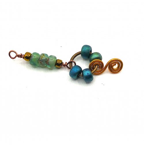 Kristal Wick's Icy Glacier Necklace - , Wire Jewelry Design, Design, connect with a jump ring