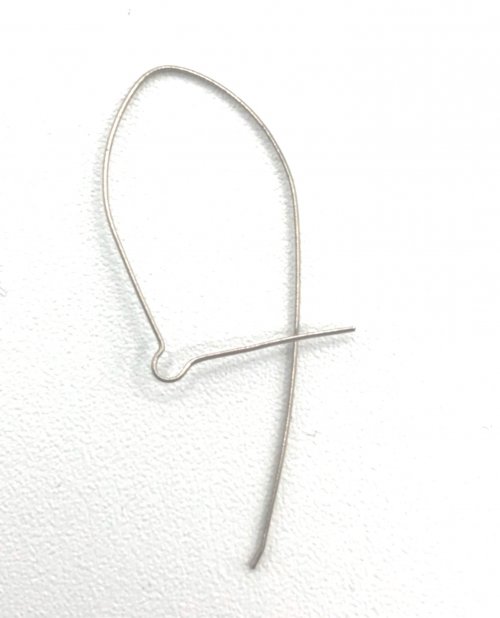 Kristal Wick's Alaskan Pastel Earrings - , Contemporary Wire Jewelry, Beads, Use the round nose pliers to bend again 90 degrees