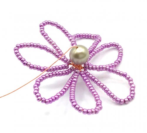 Kristal Wick's Blooming Wire Whimsy Earrings - , Beading, Wire Wrapping, Wrapping, Wire Wrapping Jewelry, Beads, slide on a pearl