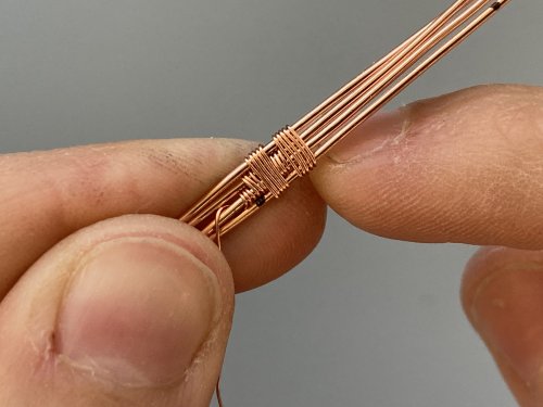 Elizabeth Schultz's Jordan Wire Woven Ring - , Wire Weaving, Weaving, Wire Weaving, Weaving Wire, continue weaving the wire