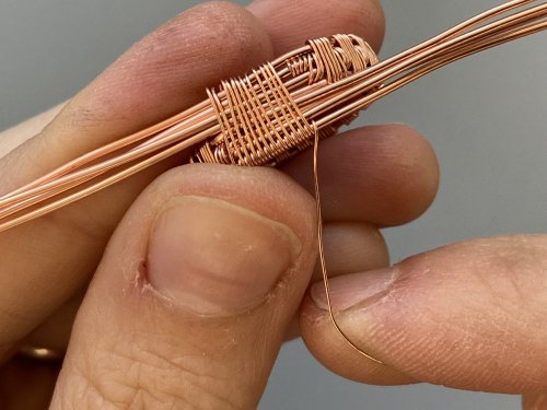 Elizabeth Schultz's Jordan Wire Woven Ring - , Wire Weaving, Weaving, Wire Weaving, Weaving Wire, wrap the wire