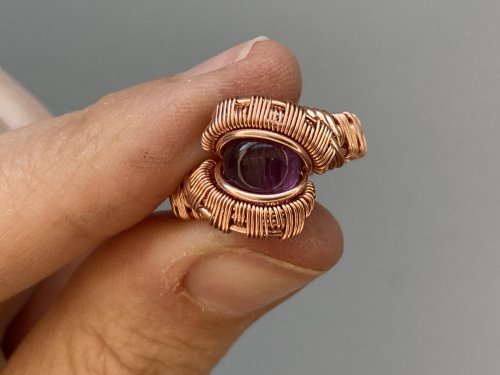 Elizabeth Schultz's Jordan Wire Woven Ring - , Wire Weaving, Weaving, Wire Weaving, Weaving Wire, wire woven ring