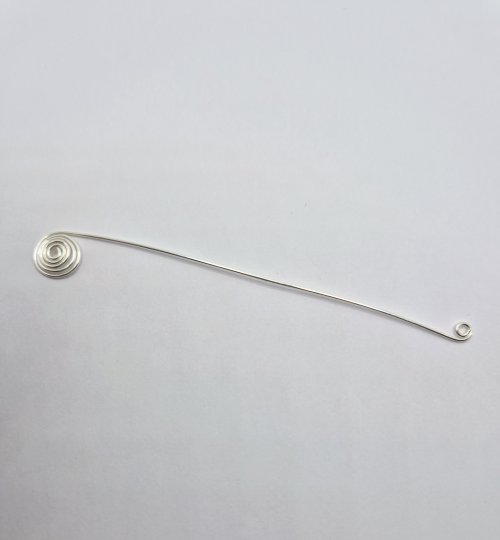 Natalie Patten's Wire Caged Beads - , Findings & Components, Toggles & Clasps, Earwire & Headpin, Findings, Clasps, Components, Wire Wrapping, Wrapping, Wire Wrapping Jewelry, form a loop and curl at the other end