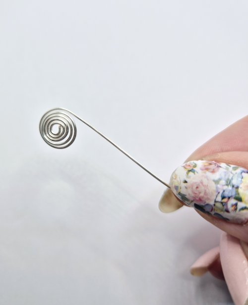 Natalie Patten's Wire Caged Beads - , Findings & Components, Toggles & Clasps, Earwire & Headpin, Findings, Clasps, Components, Wire Wrapping, Wrapping, Wire Wrapping Jewelry, continue to spiral the wire