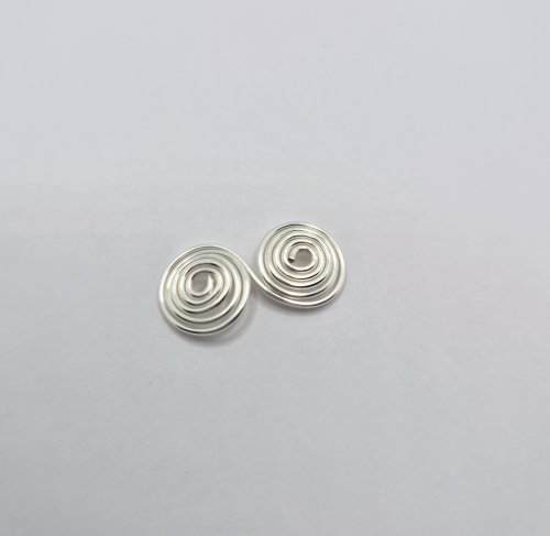 Natalie Patten's Wire Caged Beads - , Findings & Components, Toggles & Clasps, Earwire & Headpin, Findings, Clasps, Components, Wire Wrapping, Wrapping, Wire Wrapping Jewelry, the spirals should be the same size
