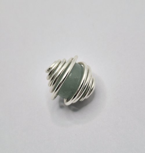Natalie Patten's Wire Caged Beads - , Findings & Components, Toggles & Clasps, Earwire & Headpin, Findings, Clasps, Components, Wire Wrapping, Wrapping, Wire Wrapping Jewelry, bend the other wire cone over the bead