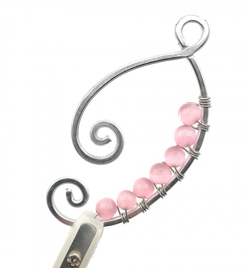 Kristal Wick's Have a Heart Necklace - , Contemporary Wire Jewelry, Lashing, Wire Lashing, Wire Wrapping, Wrapping, Wire Wrapping Jewelry, snug the wire wraps