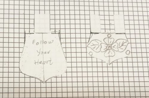 Judy Larson's Easy No Solder Hinges - , General Education, , All the parts are glued to graph paper
