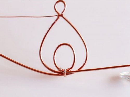 Erika Pal's Classic Wire and Stone Pendant - , Contemporary Wire Jewelry, Wire Wrapping, Wrapping, Wire Wrapping Jewelry, trim the weaving wire