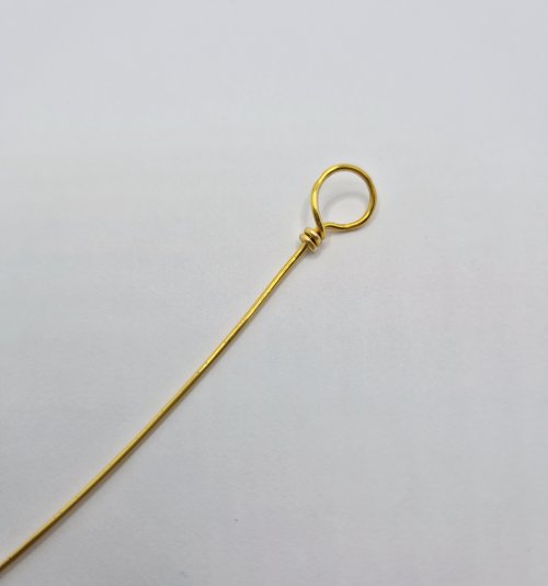 Natalie Patten's Bead and Wire Bracelet with Attached Clasp - , Contemporary Wire Jewelry, Wire Wrapping, Wrapping, Wire Wrapping Jewelry, wrap the wire beneath the loop