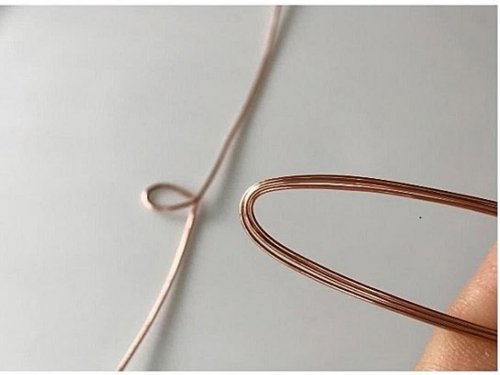 Erika Pal's Triple Strand Braided Wire Bracelet - , Contemporary Wire Jewelry, Wire Wrapping, Wrapping, Wire Wrapping Jewelry, Weaving, Wire Weaving, Weaving Wire, bend the wires in half