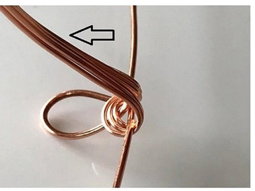 Erika Pal's Triple Strand Braided Wire Bracelet - , Contemporary Wire Jewelry, Wire Wrapping, Wrapping, Wire Wrapping Jewelry, Weaving, Wire Weaving, Weaving Wire, bend the wires toward yourself